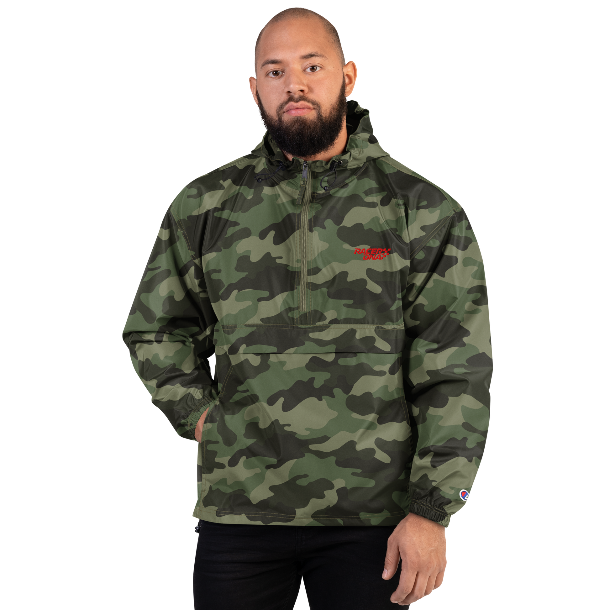 RacerDNA™ x Champion Embroidered Packable Jacket