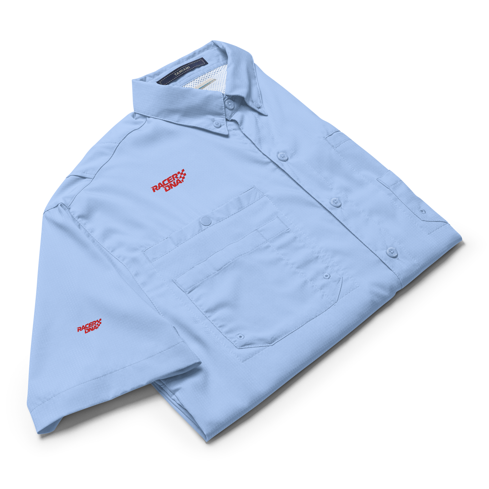 RacerDNA™ Columbia Short Sleeve Button-Up Shirt