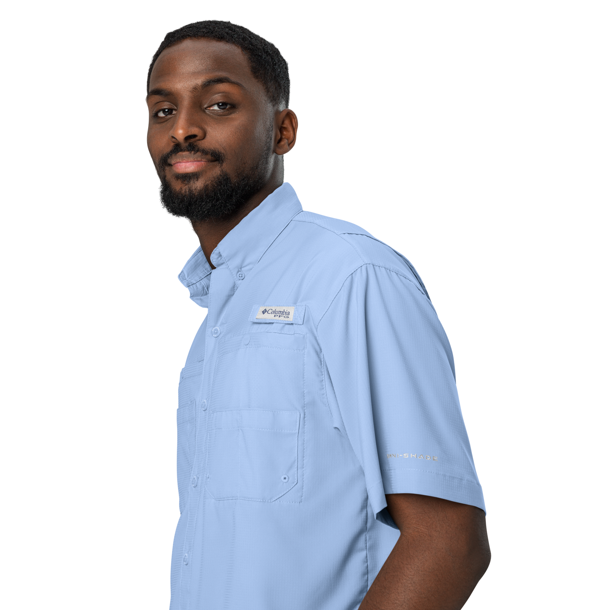 RacerDNA™ Columbia Short Sleeve Button-Up Shirt
