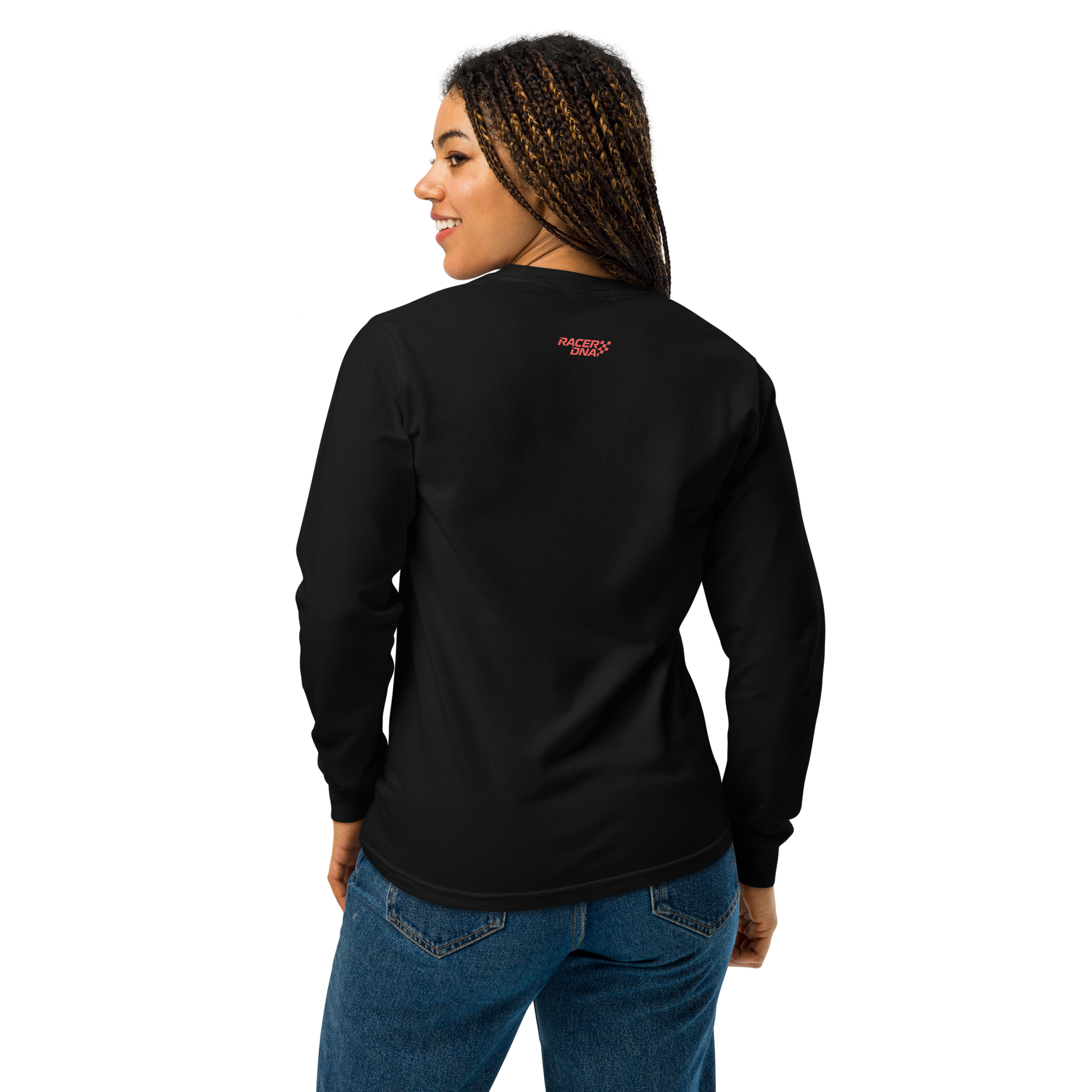 RacerDNA™ x Comfort Colors Heavyweight Long-Sleeve (Cherry Thunder)