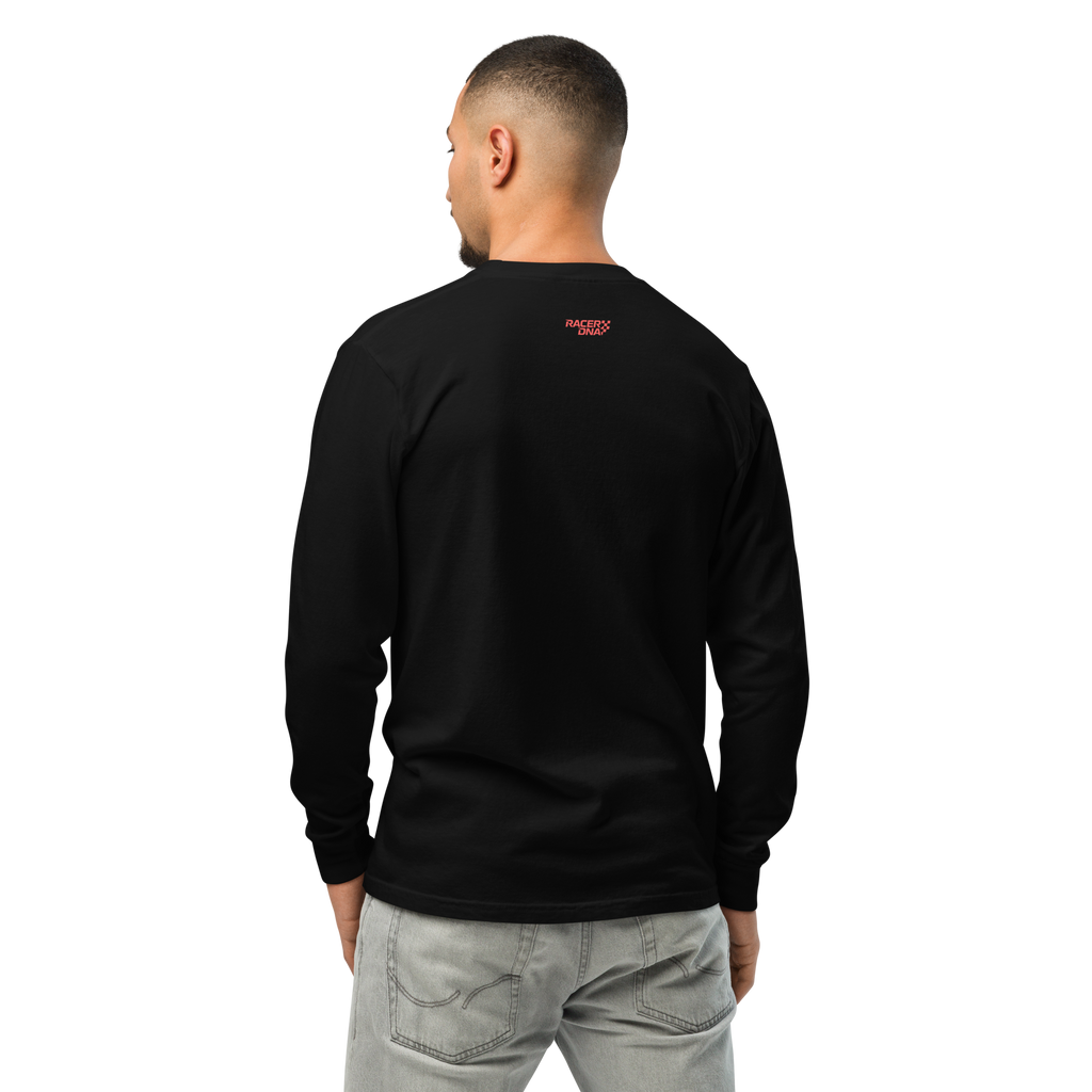 RacerDNA™ x Comfort Colors Heavyweight Long-Sleeve (Scarlet Burnout)