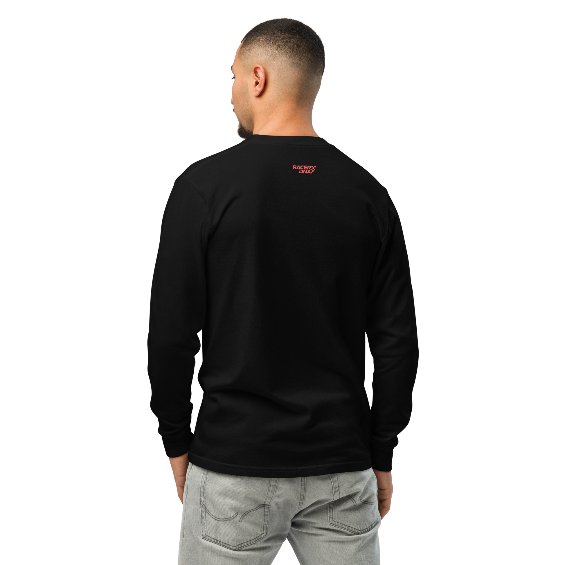RacerDNA™ x Comfort Colors Heavyweight Long-Sleeve (Scarlet Burnout)
